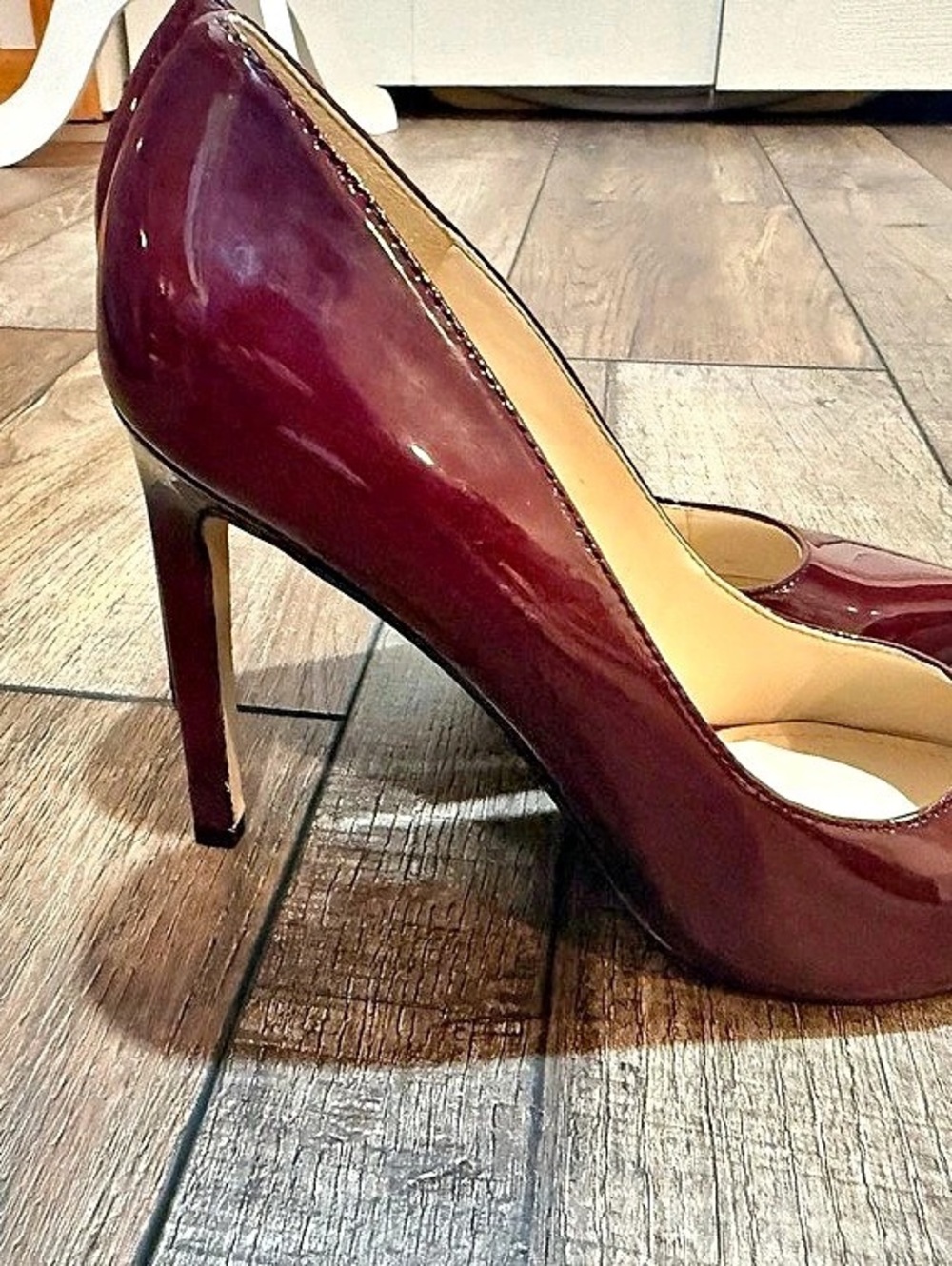 Nine West Tatiana Pointy Toe Pump Pumps Burgundy US 7M